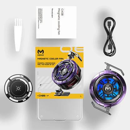 MEMO CX08 | Ultra-Fast Gaming Mobile Cooling Fan with RGB Lights