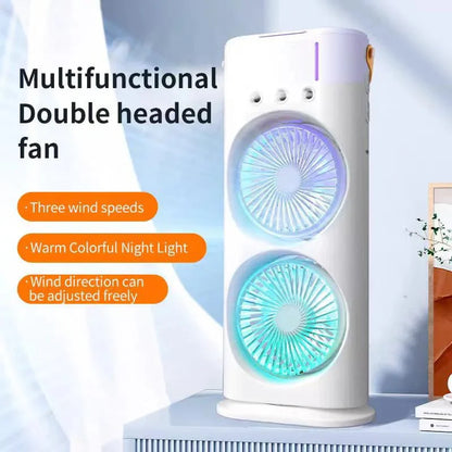 CleverCool™ MistFan Duo | Dual Spray Water Mist Fan for Instant Cooling