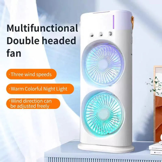 CleverCool™ MistFan Duo | Dual Spray Water Mist Fan for Instant Cooling