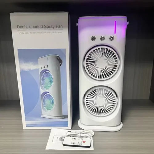 CleverCool™ MistFan Duo | Dual Spray Water Mist Fan for Instant Cooling