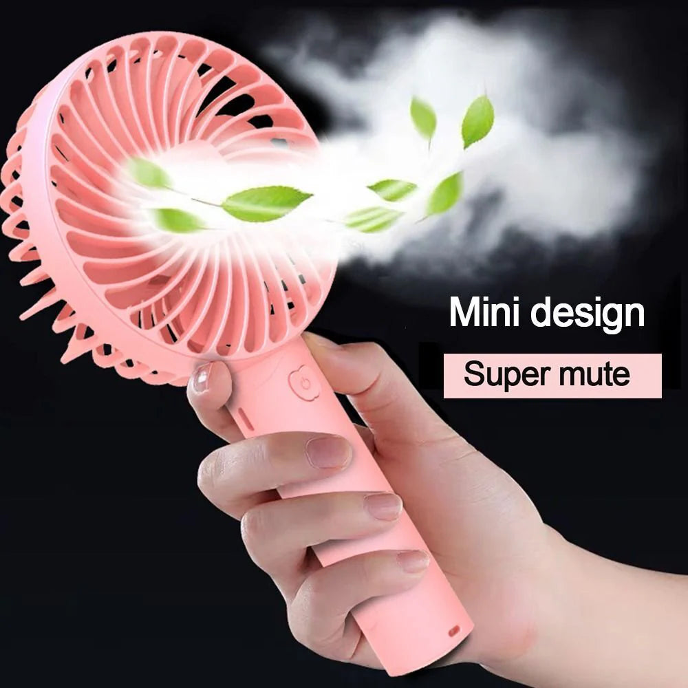 Mini Portable Hand Fan | Rechargeable, Quiet & Travel-Friendly